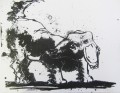 Look Back A Lithograph by Tor Hildyard