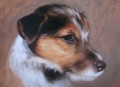   Wire coated Jack Russell Painting by Hazel Morgan