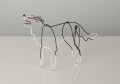 Wire Sculpture of Border Collie by Bridget Baker