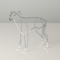 Wire Sculpture of Greyhound by Bridget Baker