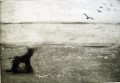It's a Dog's Life I Carborundum/Collagraph by Tor Hildyard