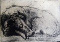 'Peace' A Soft Ground Etching by Tor Hildyard