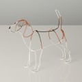 Wire Sculpture of Beagle by Bridget Baker