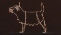 Wire Sculpture of Westie by Bridget Baker