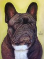 French Bulldog in Pastel by Eskandar Magzub