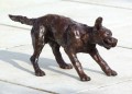 Wet Labrador Shaking A Sculpture by Rosemary Cook