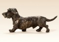 Morning Constitutional a Wirehaired Dachshund Sculpture by Rosemary Cook