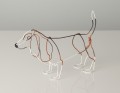 Wire Sculpture of Basset Hound by Bridget Baker