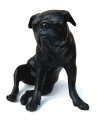Pug Bronze Sculpture by Dido Crosby