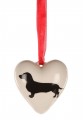 Hanging Heart with Dachshund Handmade for Gallery Signature Collection
