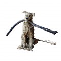 Seated Ropey Dog Sculpture by Dominic Gubb