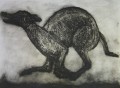 Racing II An Etching by Tor Hildyard