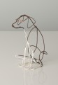 Wire Sculpture of Terrier by Bridget Baker